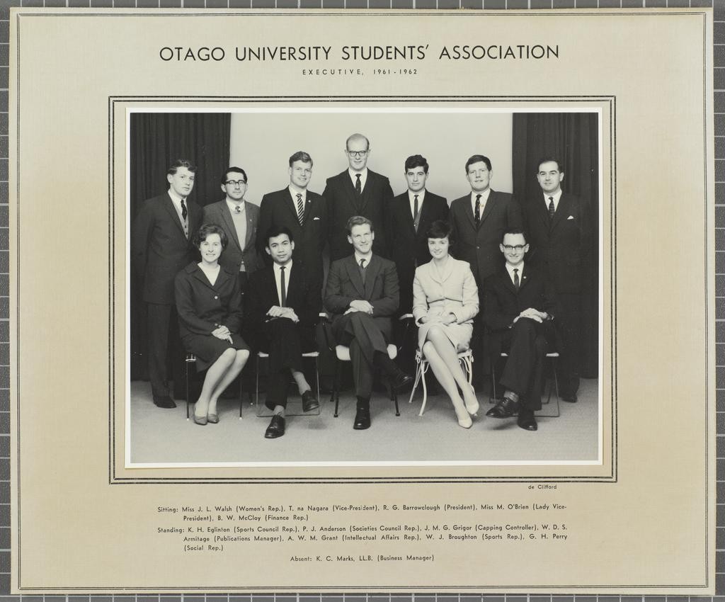 OUSA Executive 1961-1962