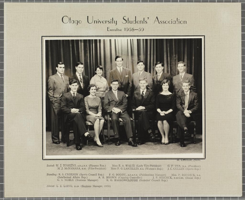 OUSA Executive 1958-1959