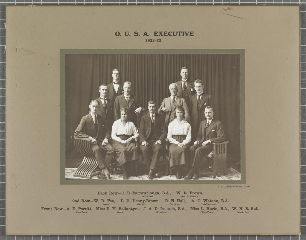 OUSA Executive 1922-1923