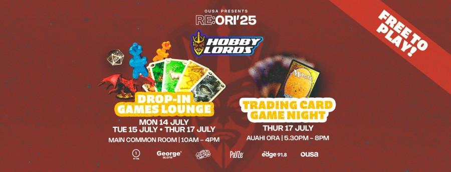 Hobby Lords Drop-In Games Lounge - Thursday