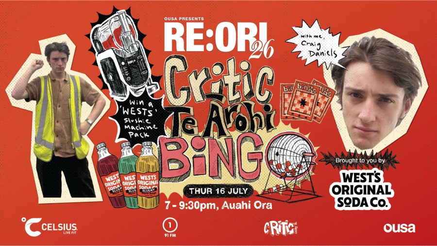 Re:Ori '26 - CRITIC TE ĀROHI BINGO brought to you by WESTs